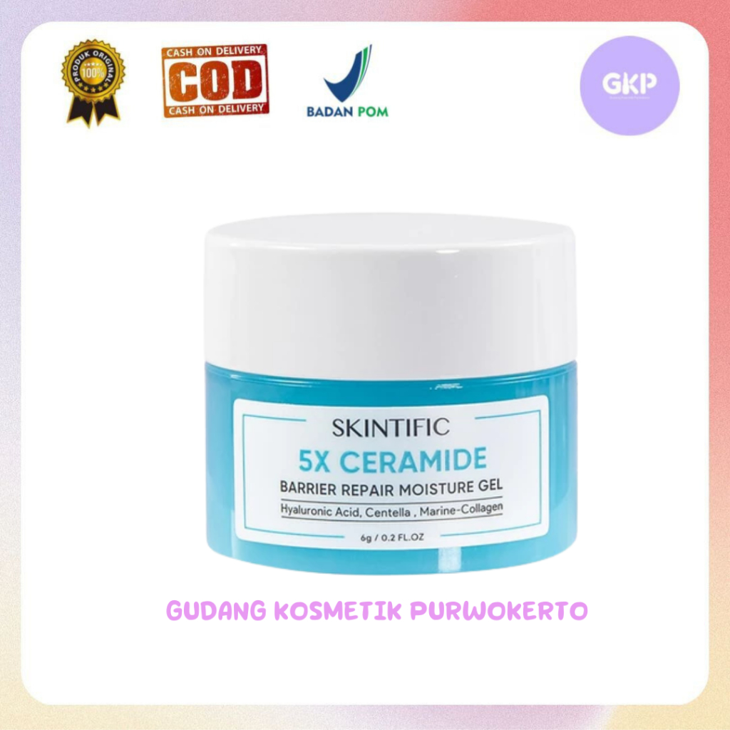 SKINTIFIC 5X Ceramide Barrier Moisture Gel 6gr MINI | Facial Moisturizer Pelembab Wajah