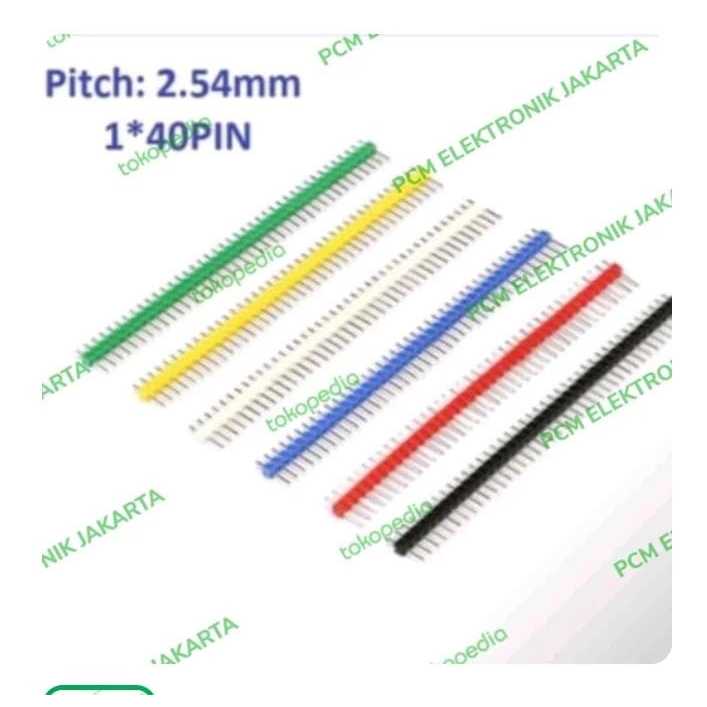 RF5867 tulang ikan header warna warni 1x40 1*40 40 pin 40pin by PCM LTC GLODOK