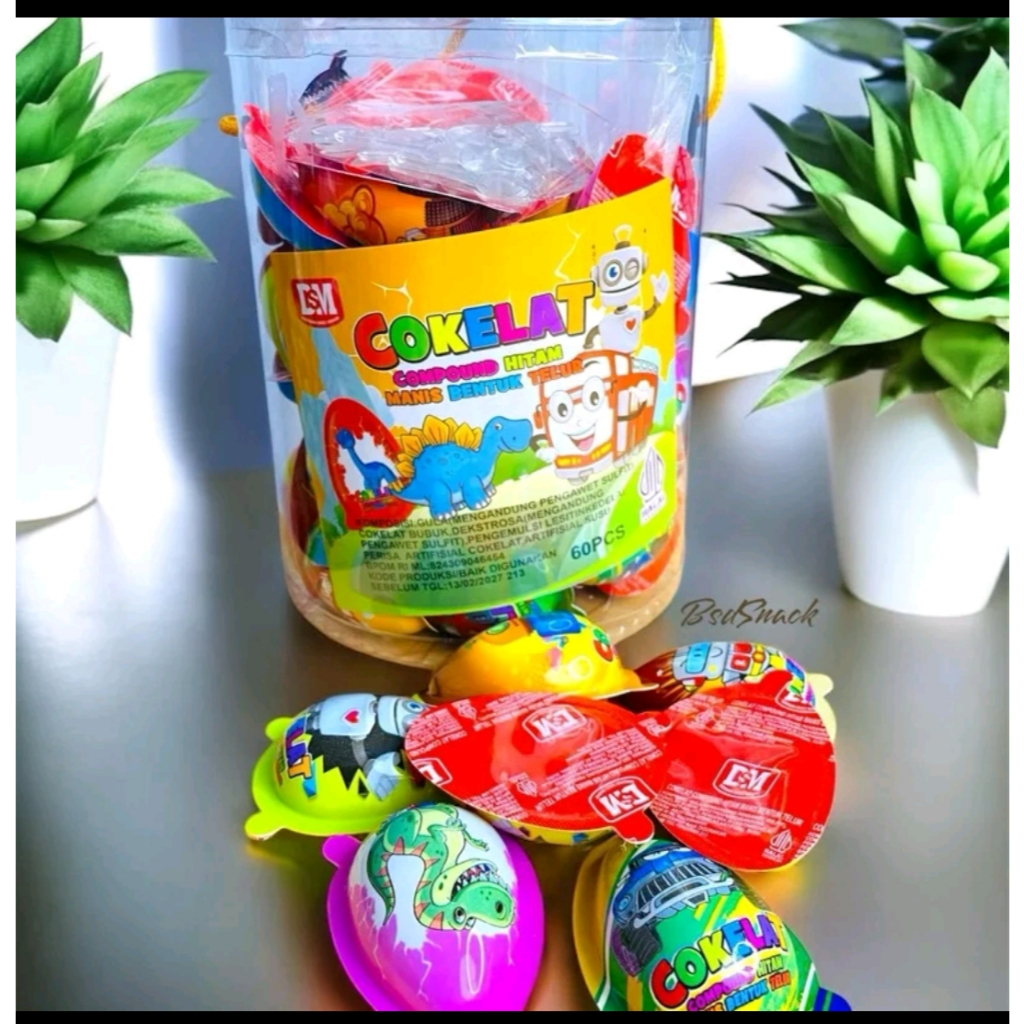 

COKLAT COMPOUND TOPLES ISI 60PCS - COKLAT TELUR