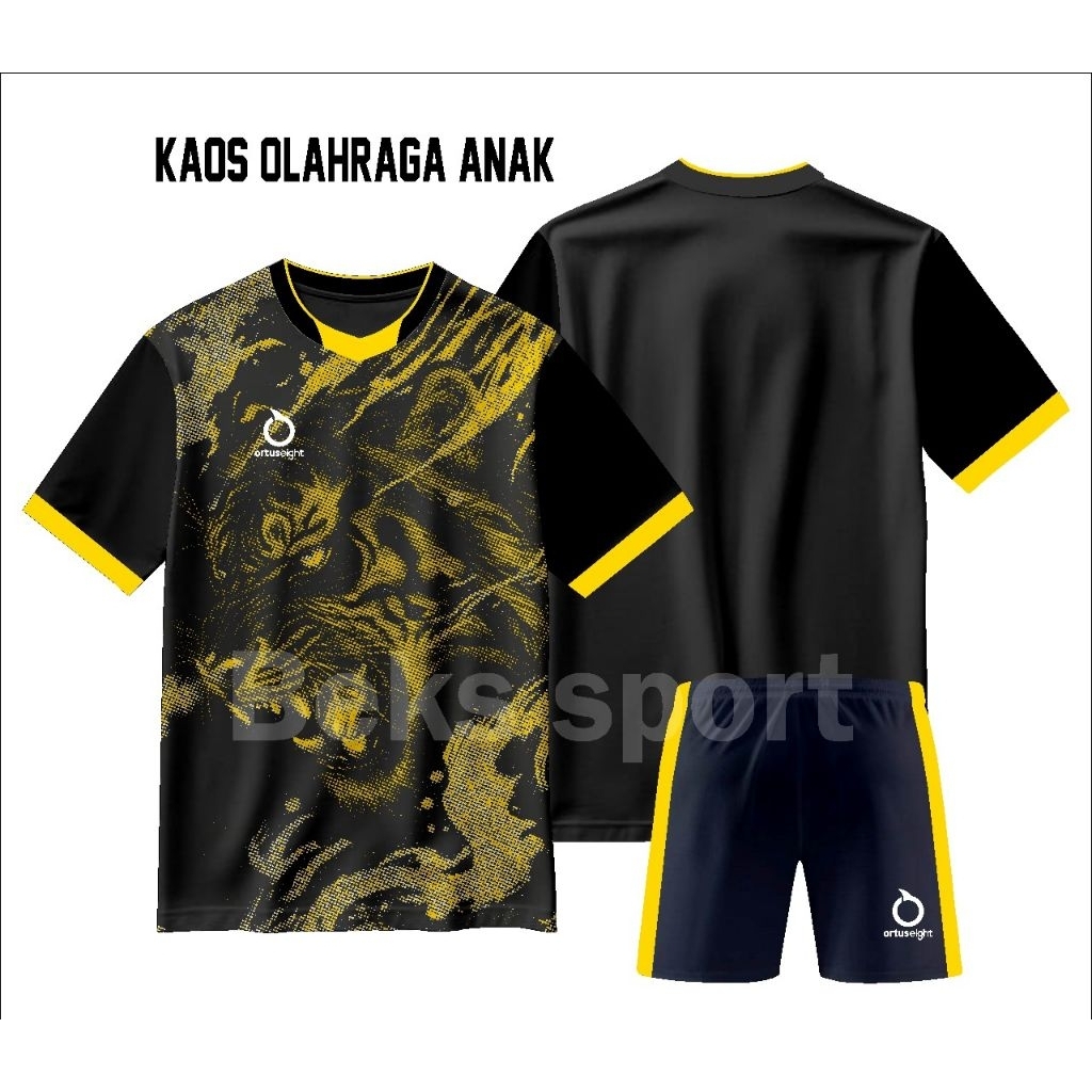 Setelan Kaos Bola Anak Laki Laki Usia 5 -13 Tahun