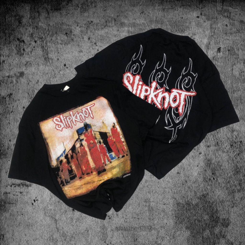 Baju Kaos P&B Oversize Slipknot - T Shirt Slipknot Oversized Black 20s