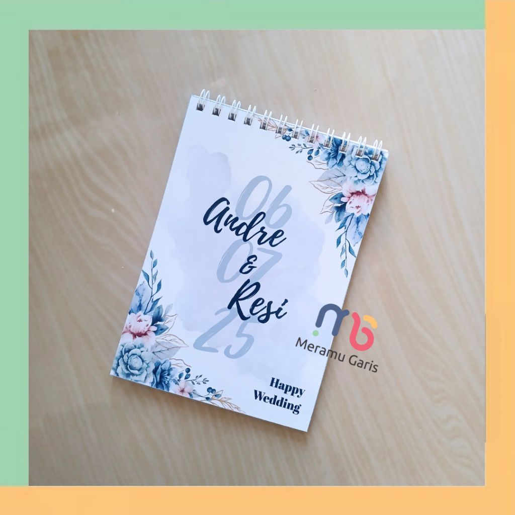 

Souvenir Nikah Notebook A6 Jilid Spiral