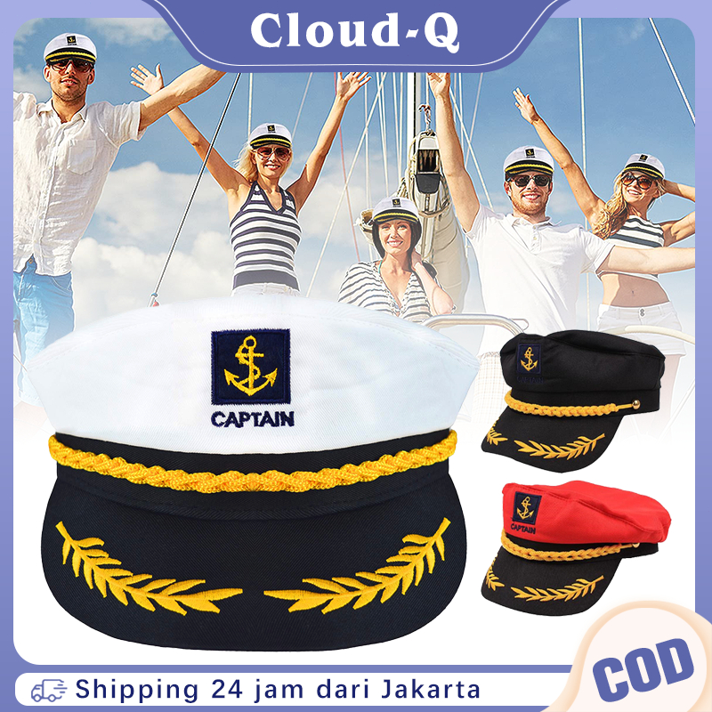 Kapal Laut Topi Sailor Navy Topi Sailor Topi Angkatan Laut Topi Kapten