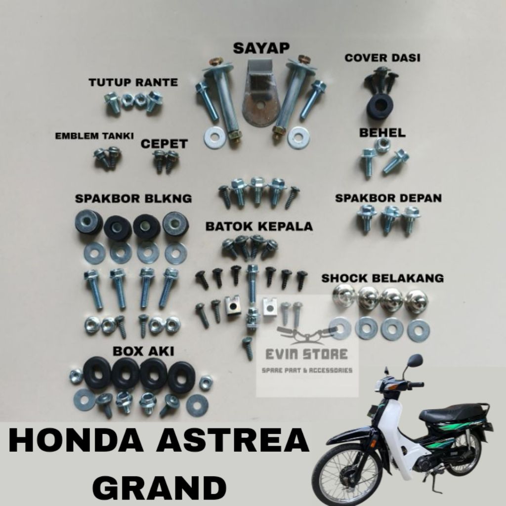 baut Baud fullset body ASTREA GRAND/ baut fullset Astrea grand