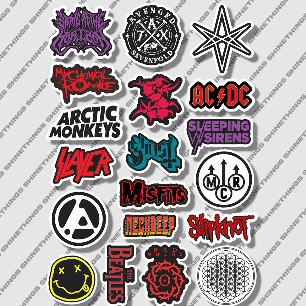 

Sticker pack band metal neckdeep bmth lp slipknot || sticker aesthetic band