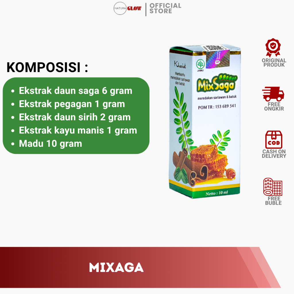 

MIXSAGA Original 100% – tetes herbal anak & dewasa | bantu atasi batuk, pilek, sariawan | aman & alami | tanpa efek samping | cocok untuk balita hingga lansia