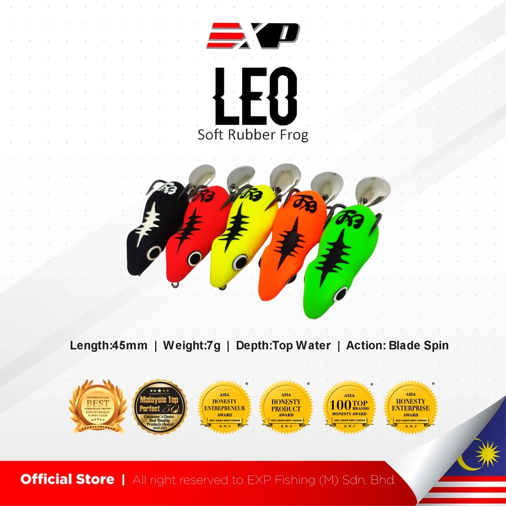 EXP LEO Frog Soft Frog umpan casting umpan gabus kodok tiruan umpan tiruan karet asli thailand