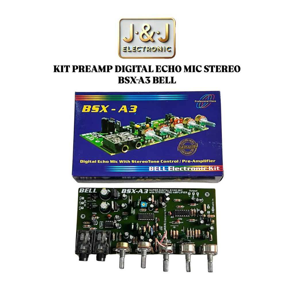 Kit PreAmp Digital Echo Mic Stereo BSX-A3 Bell