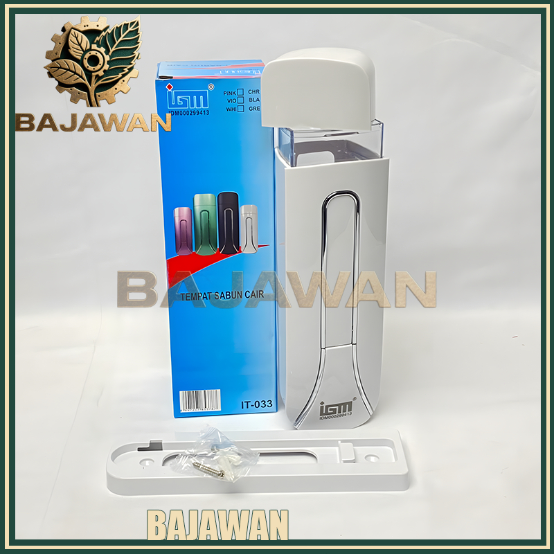 【Ready New Stock】TEMPAT SABUN CAIR AESTHETIC IGM IT-033 - Dispenser Shampo & Sabun 350ml, Material A