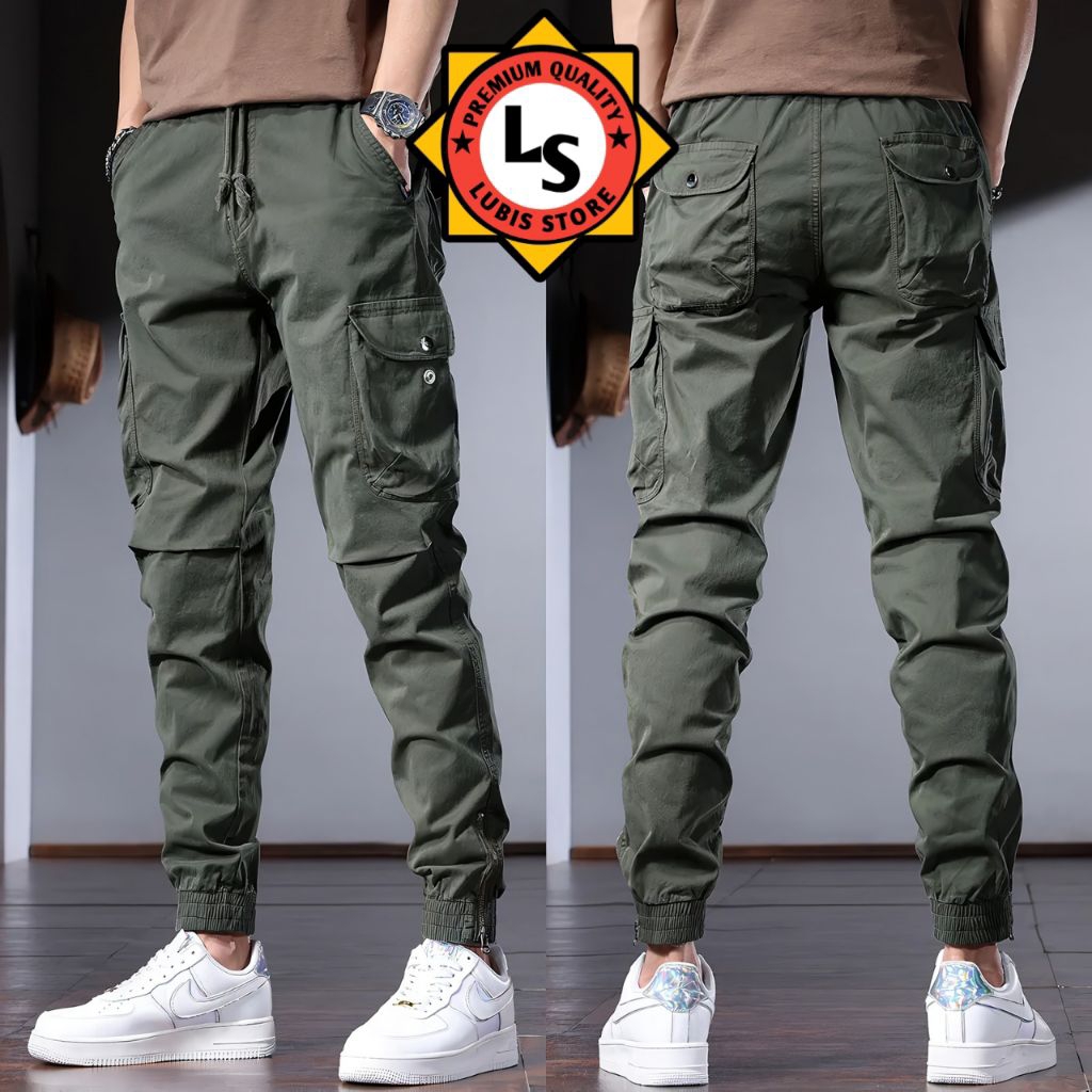 Celana cargo combat pants army panjang/celana cargo loreng panjang pria wanita