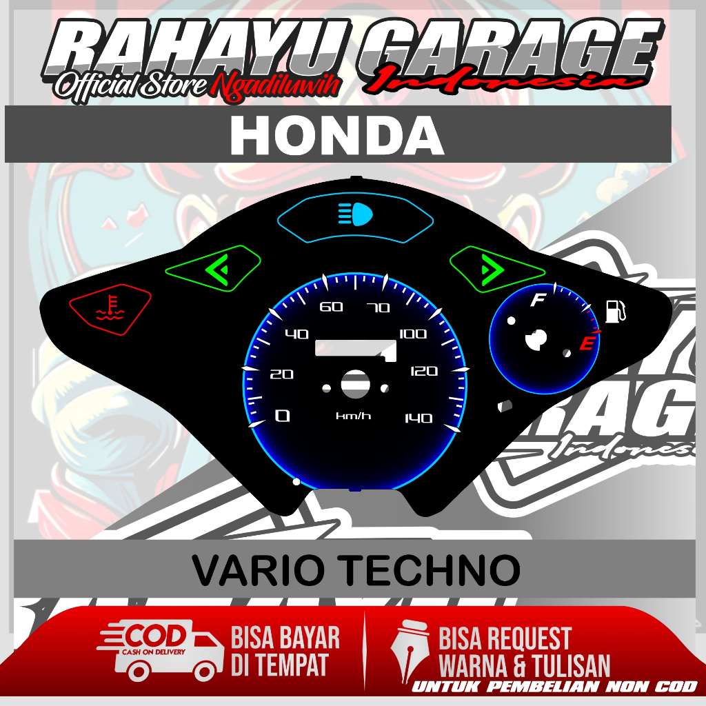 PAPAN SPEEDOMETER CUSTOM HONDA VARIO TECHNO 110 PANEL SPEDOMETER CUSTOM VARIO 110