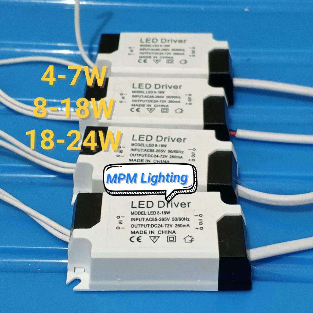 LED Driver Panel/Adaptor Downlight LED 4-8W / 8-18W / 18-24W