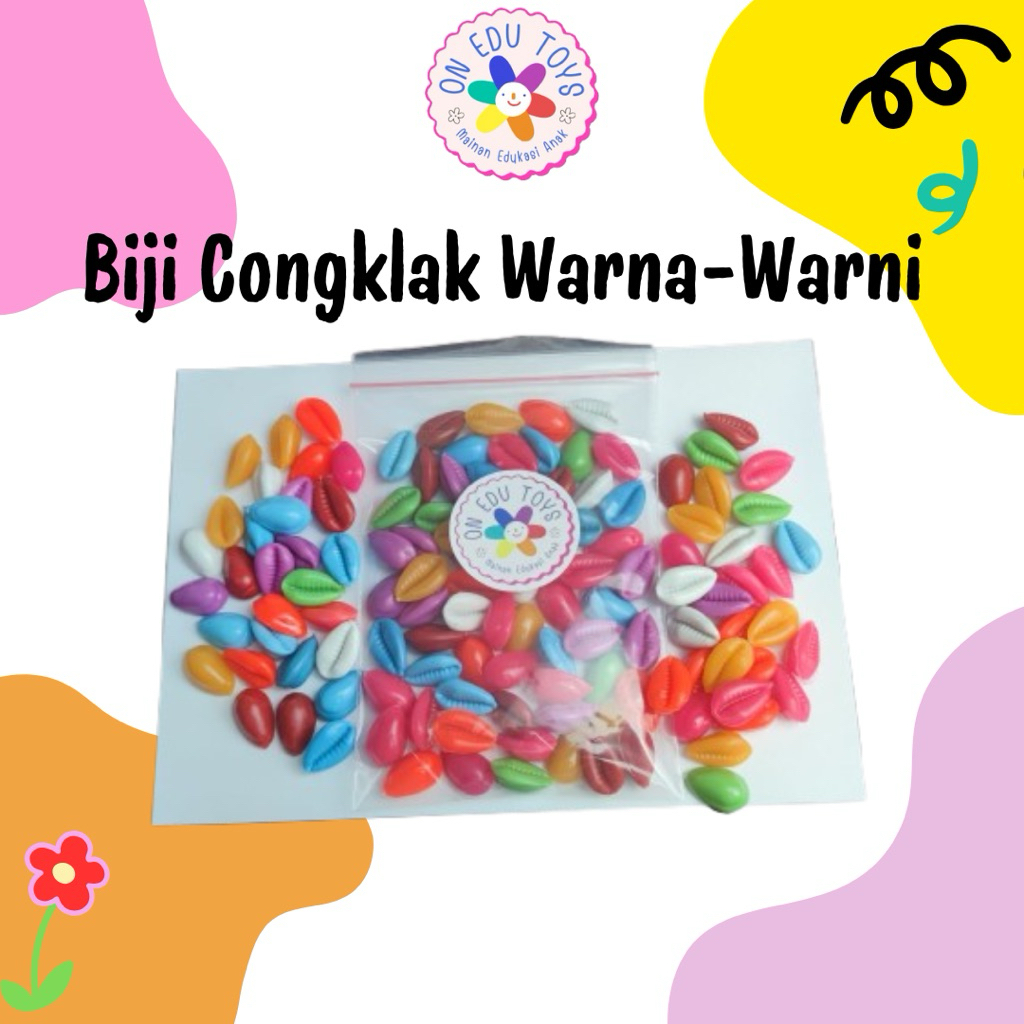 Biji Congklak Warna Warni 50 gram