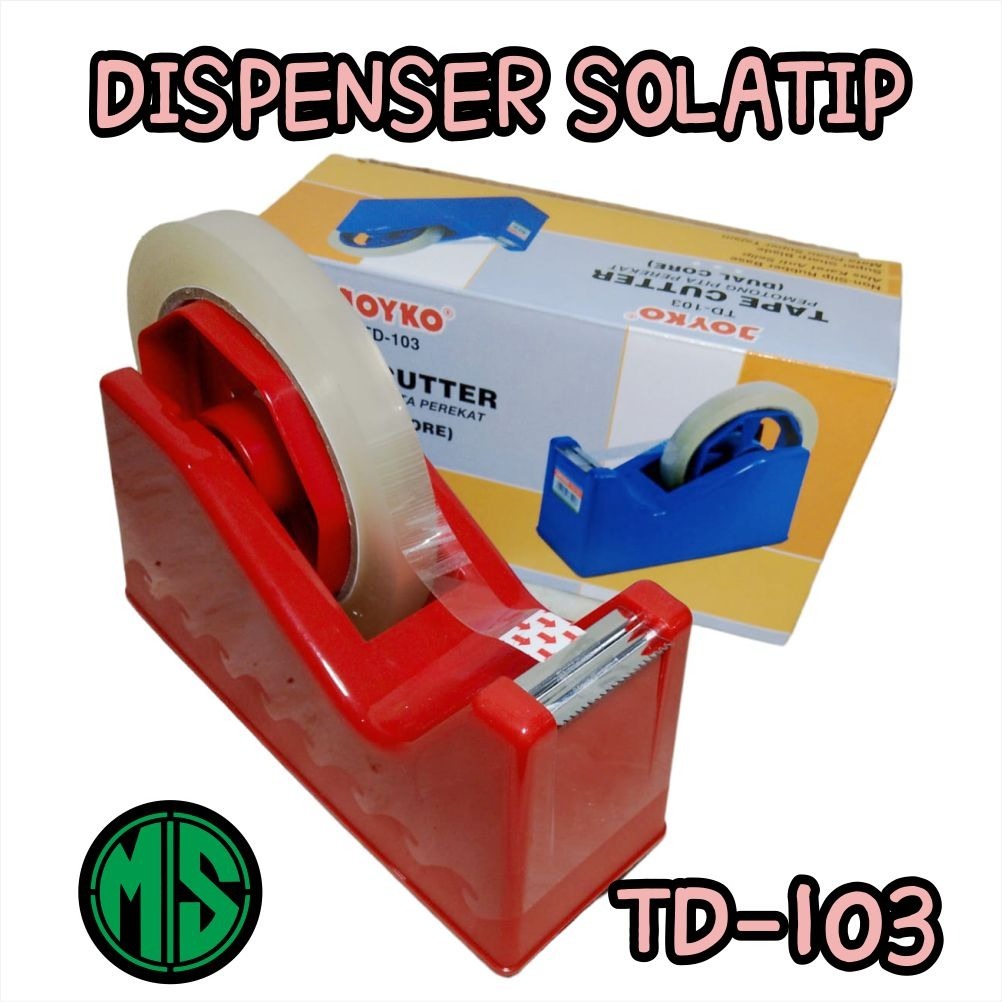 

Tape CUTTER SOLATIP Dispenser SOLATIP Joyko TD 103 Tape Cutter Tempat Pemotong Lakban Isolasi