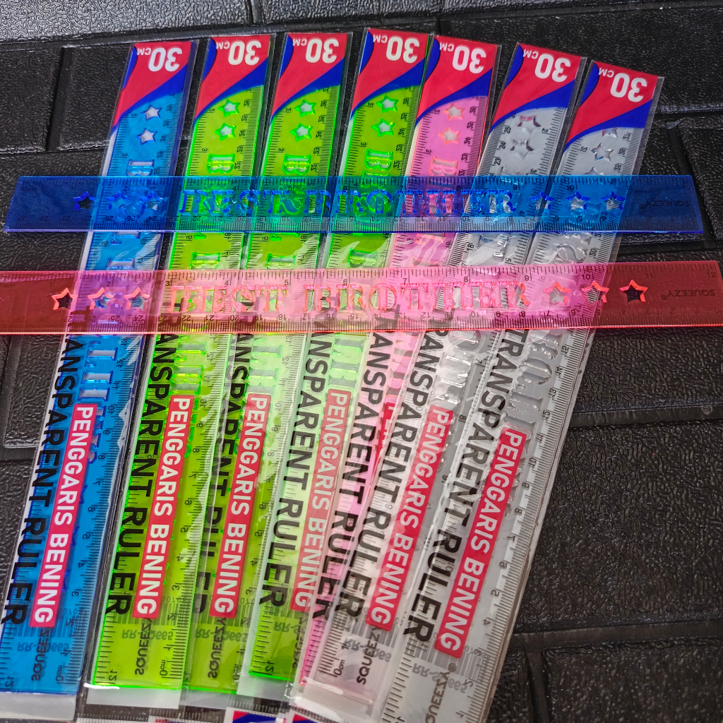 

Penggaris Akrilik Warna SQUEEZY 30cm