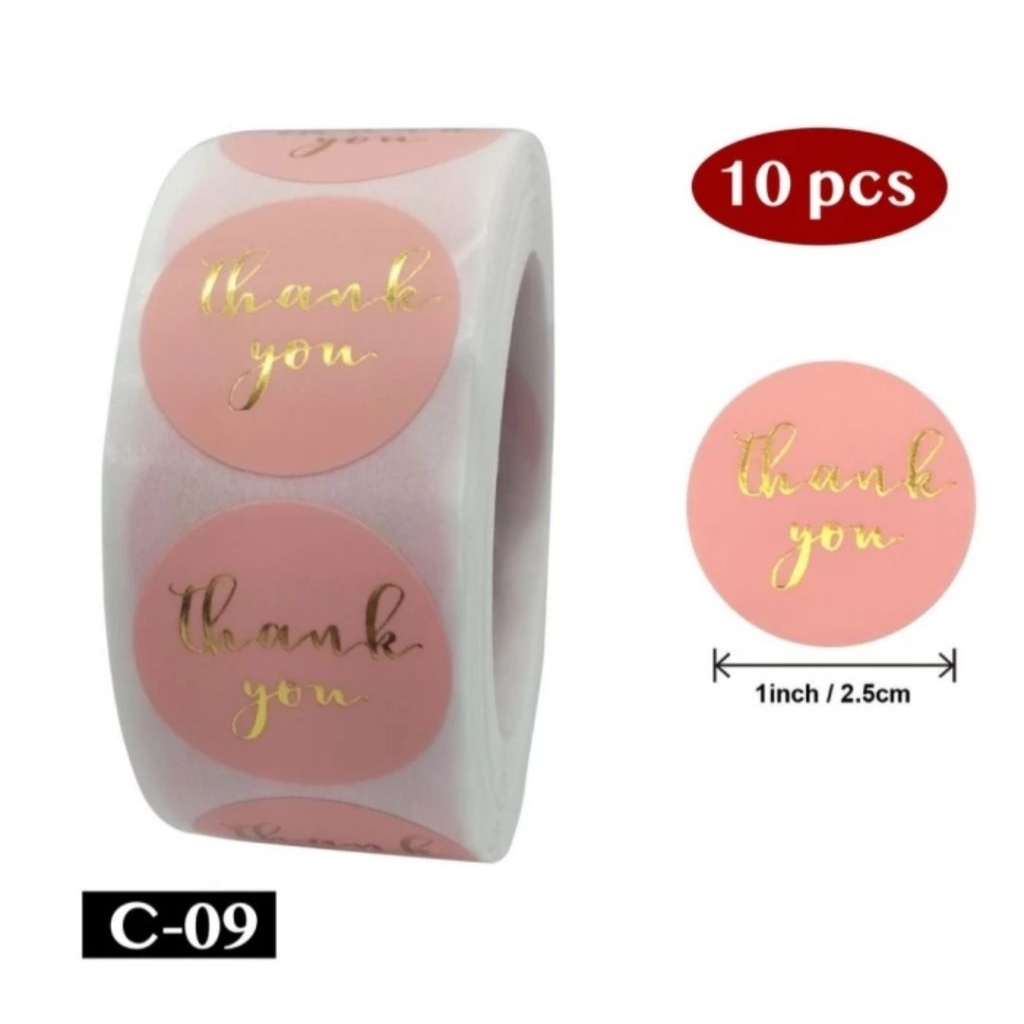 

Stiker thank you Sticker Terima kasih Olshop 10pc
