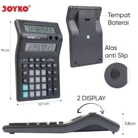 

Calkulator kalkulator Joyko cc-49 12 digits 2 display pen