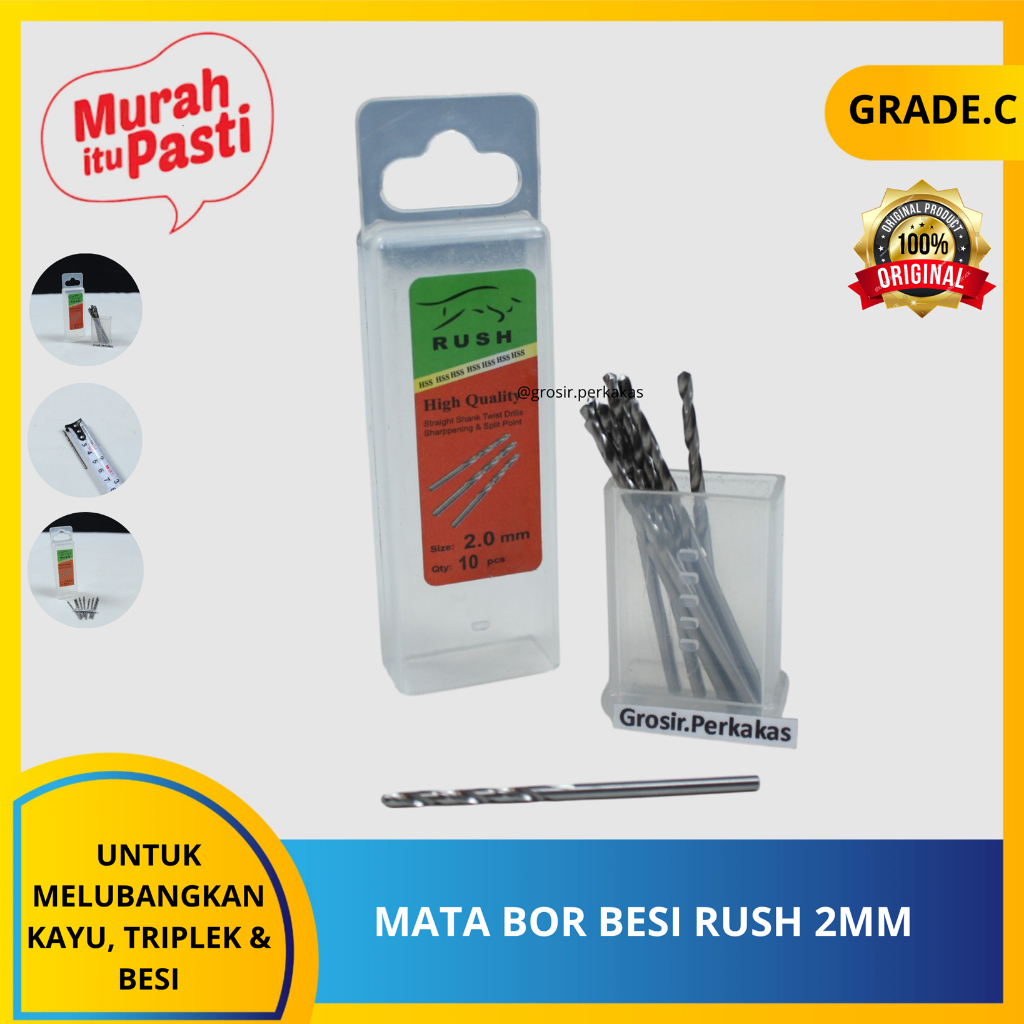 MATA BOR BESI RUSH 2MM - kayu - rush. [C][#MATA BOR]