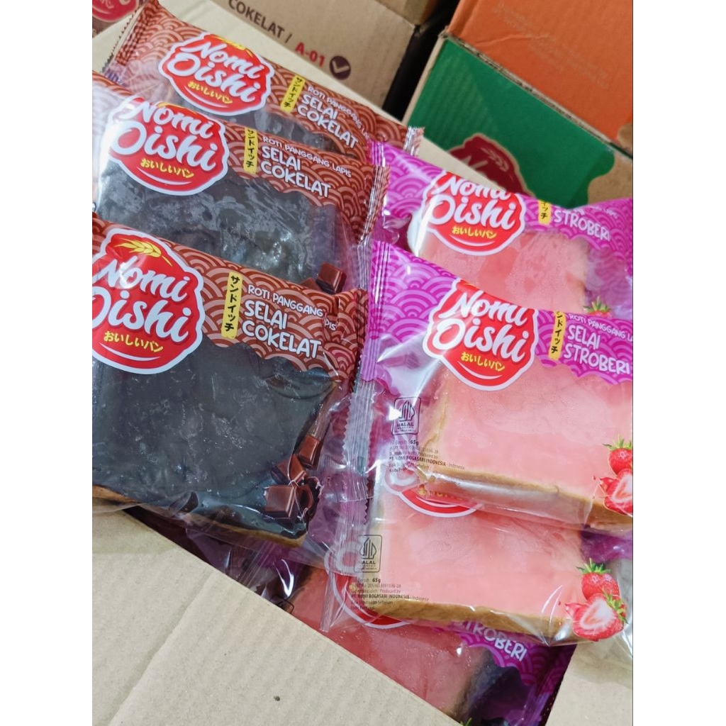 

Roti panggang selai nomioishi isi 60pcs