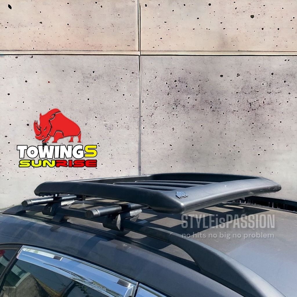 Rhiino Rack Sunrise Roofrack Mobil dan Crossbar Jepit Body Fortuner Pajero Old Rush Terios Old Chevr