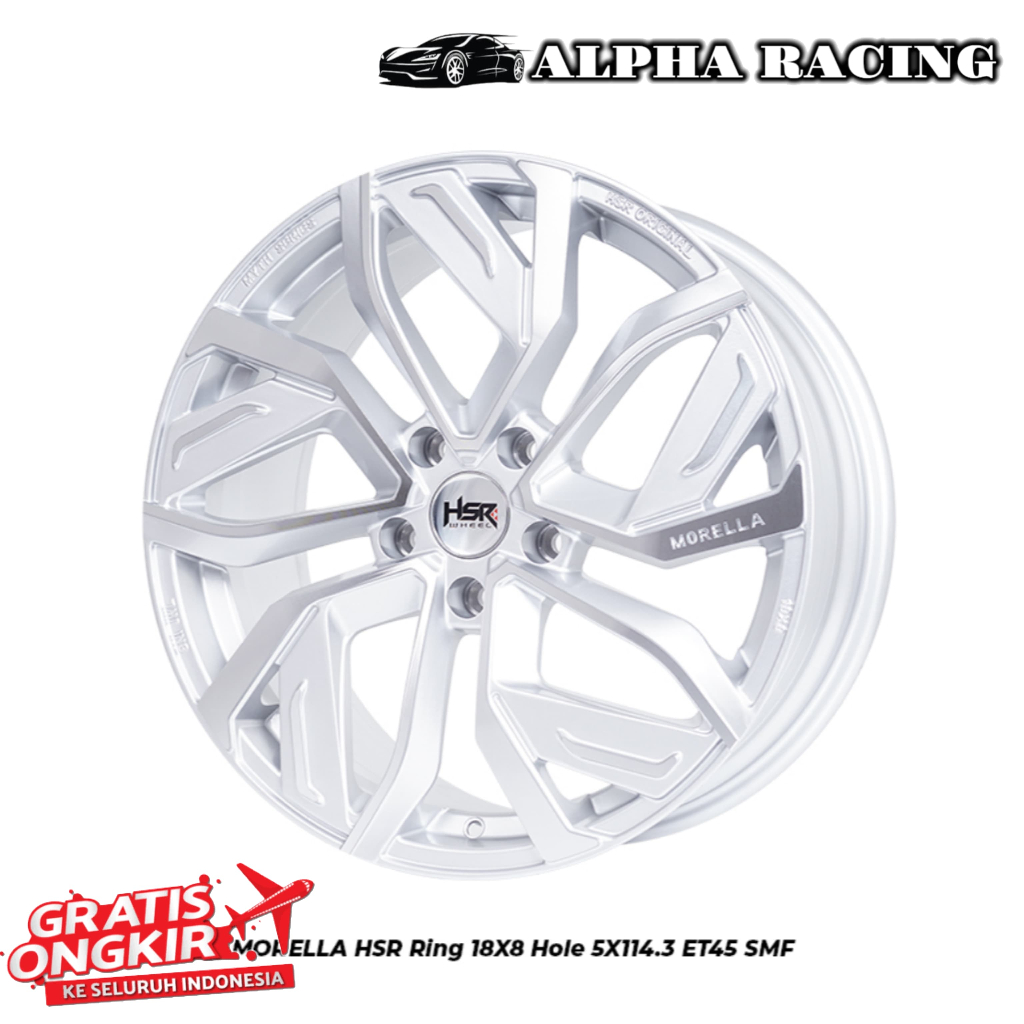 VELG HSR MORELLA R18 5X114,3 BISA UNTUK MOBIL BRV HRV ACCORD WULING TERIOS INNOVA DLL
