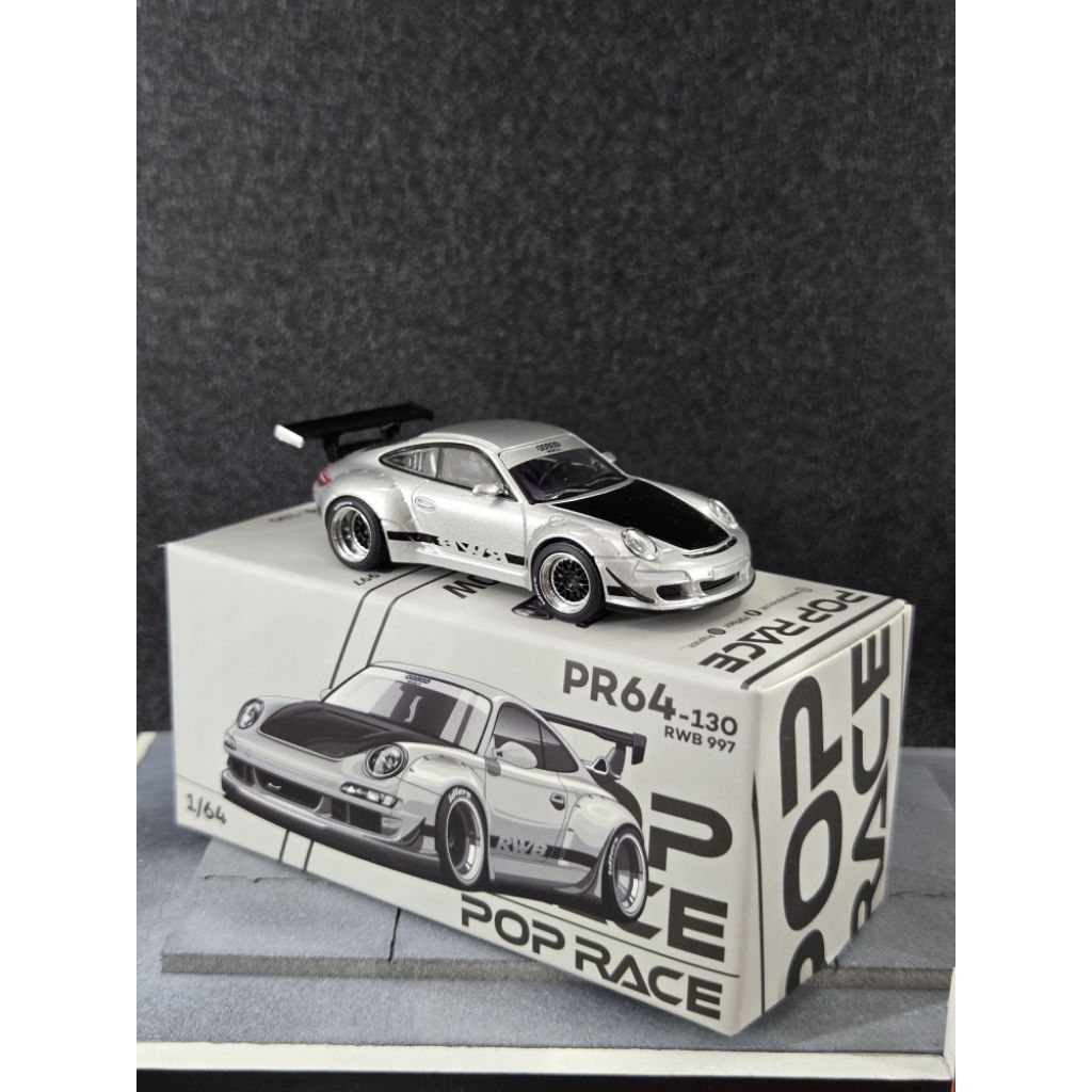 Poprace porsche 997 rwb 1:64 diecast