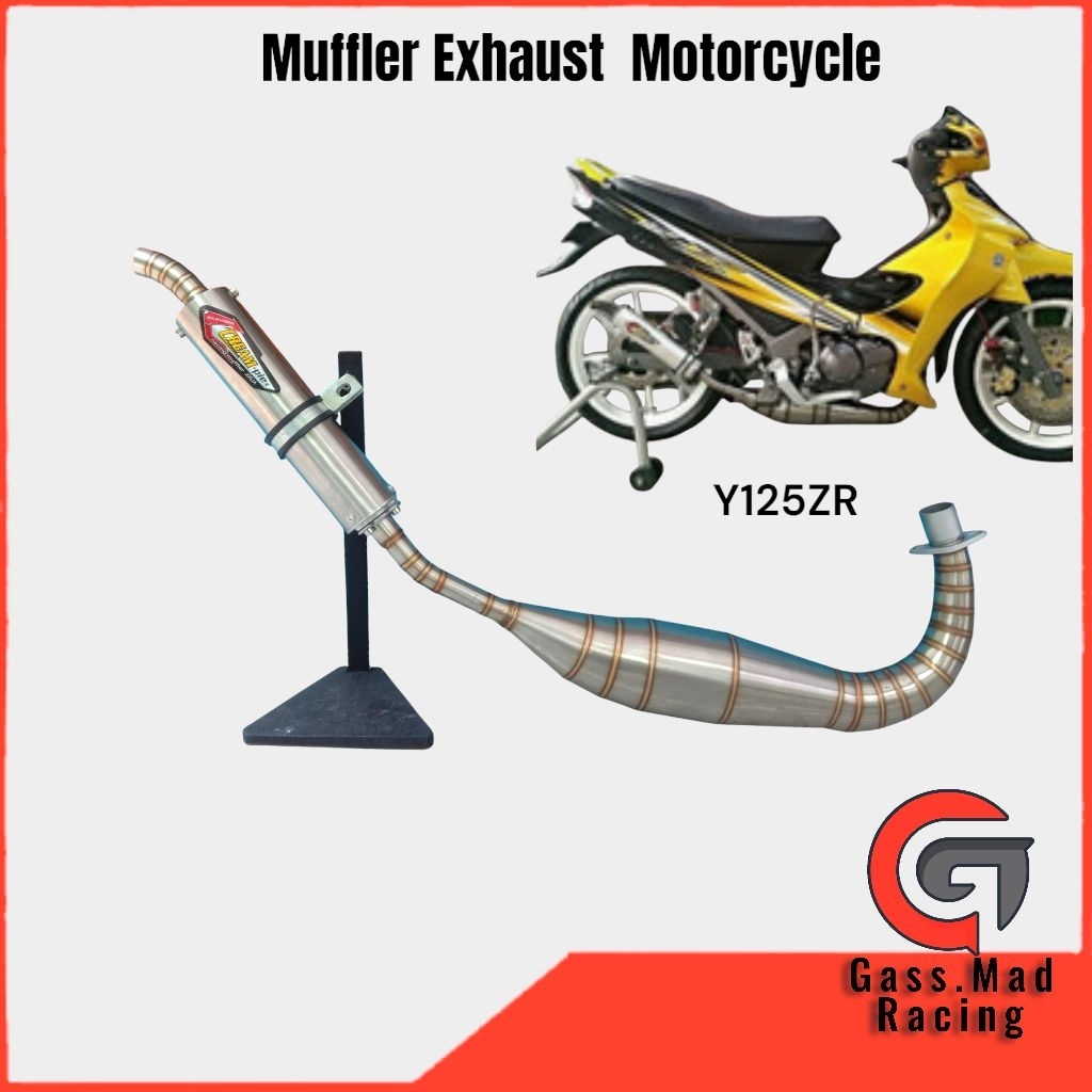 Y125ZR Y125 MOTORCYCLE EXHAUST STAINLESS STEEL