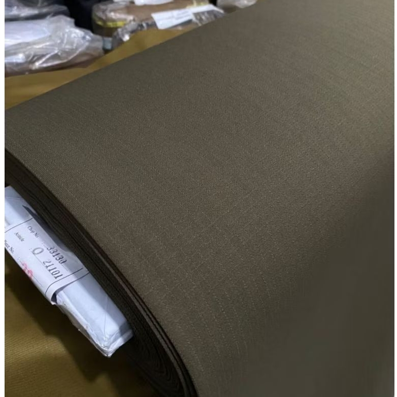 Kain Bahan Searagam Satpol PP Kain PDH Setelan Satpol PP Luster Serat Kotak-Kotak Kain Satpol PP Ter