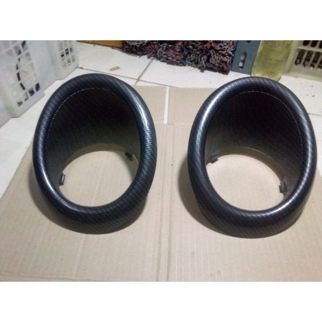 COVER RING FOGLAMP CARBON AYLA 2013-2014-2015-2016 ORIGINAL