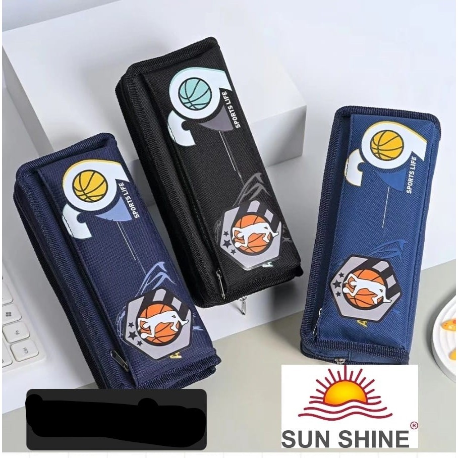 

Tempat Pensil Pen Case Dompet Sleting Kain Motif Cowo Cewe Kotak Pensil