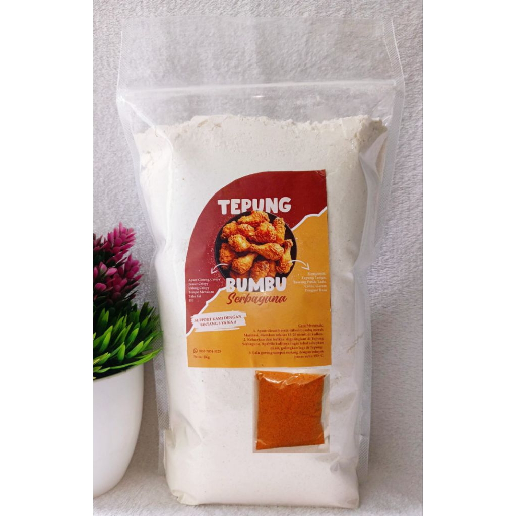 

Tepung Bumbu Serbaguna Fried Chiken Kentucky BONUS Bumbu Marinasi PREMIUM HALAL
