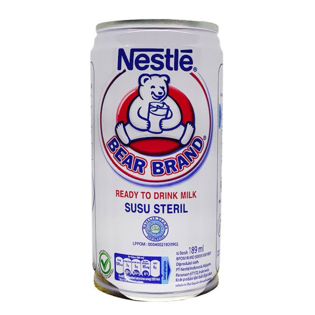 

Bear Brand Susu Kaleng Susu Beruang Susu Steril 189ml
