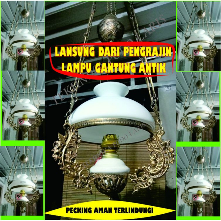 lampu gantung antik 28cm,lampu betawi,lampu jawa ,lampu hias