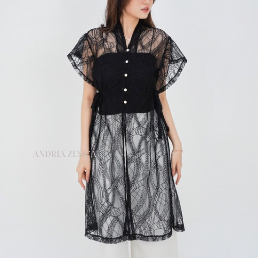 Janavi Outer Kebaya / kebaya tunik / outer brokat / kebaya modern / outer / tunik brokat / kebaya br