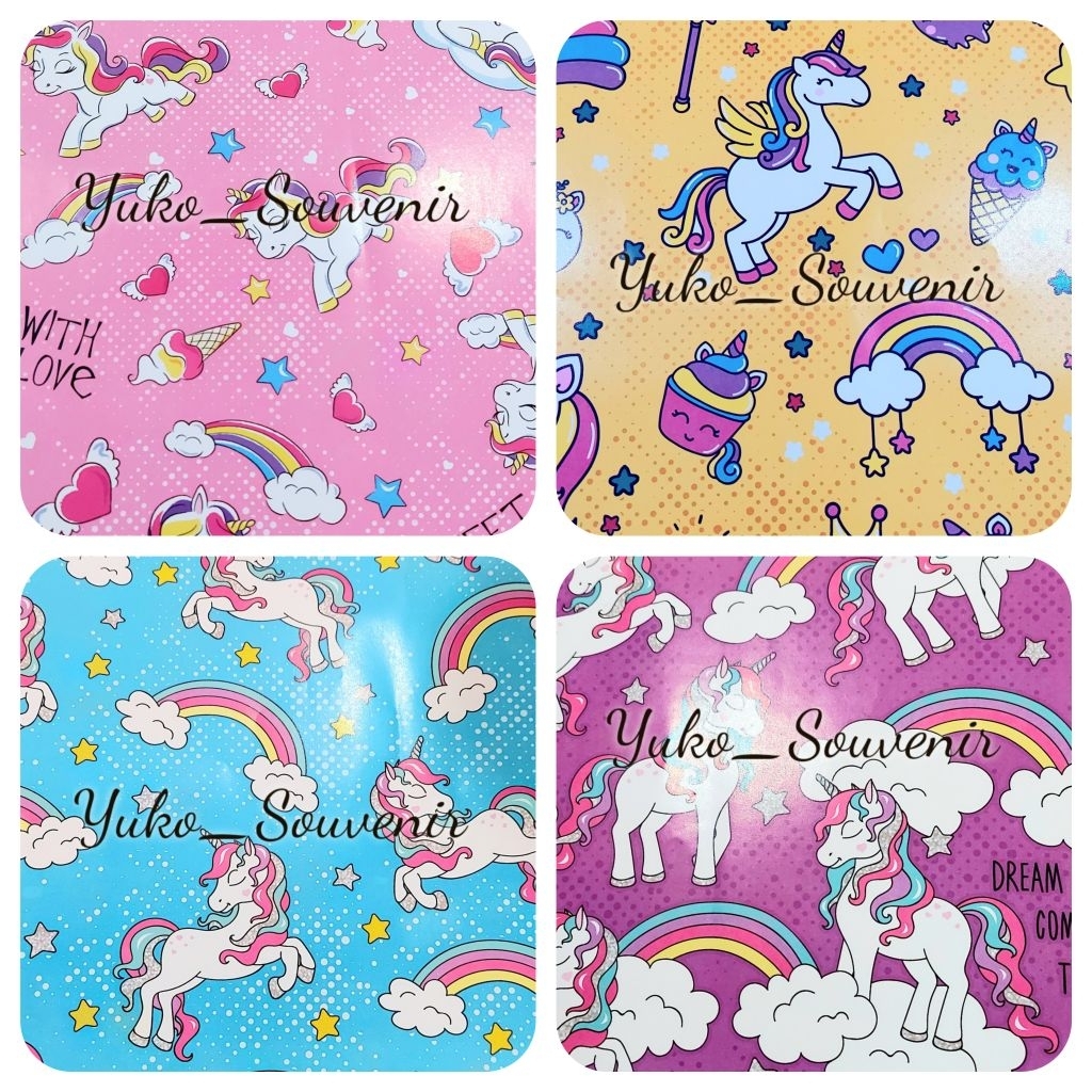 

Kertas Kado Kiky Unicorn Glossy Kertas Kado Unicorn Tebal Glossy Kertas Kado Anak Kuda Unicorn Tebal Glossy