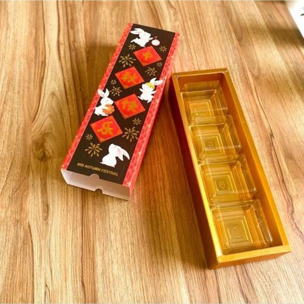 

BOX MOONCAKE PANDORA - Box mooncake 75gr isi 4 dus mid autumn kotak kemasan mooncake kue bulan 29x9x5 cm