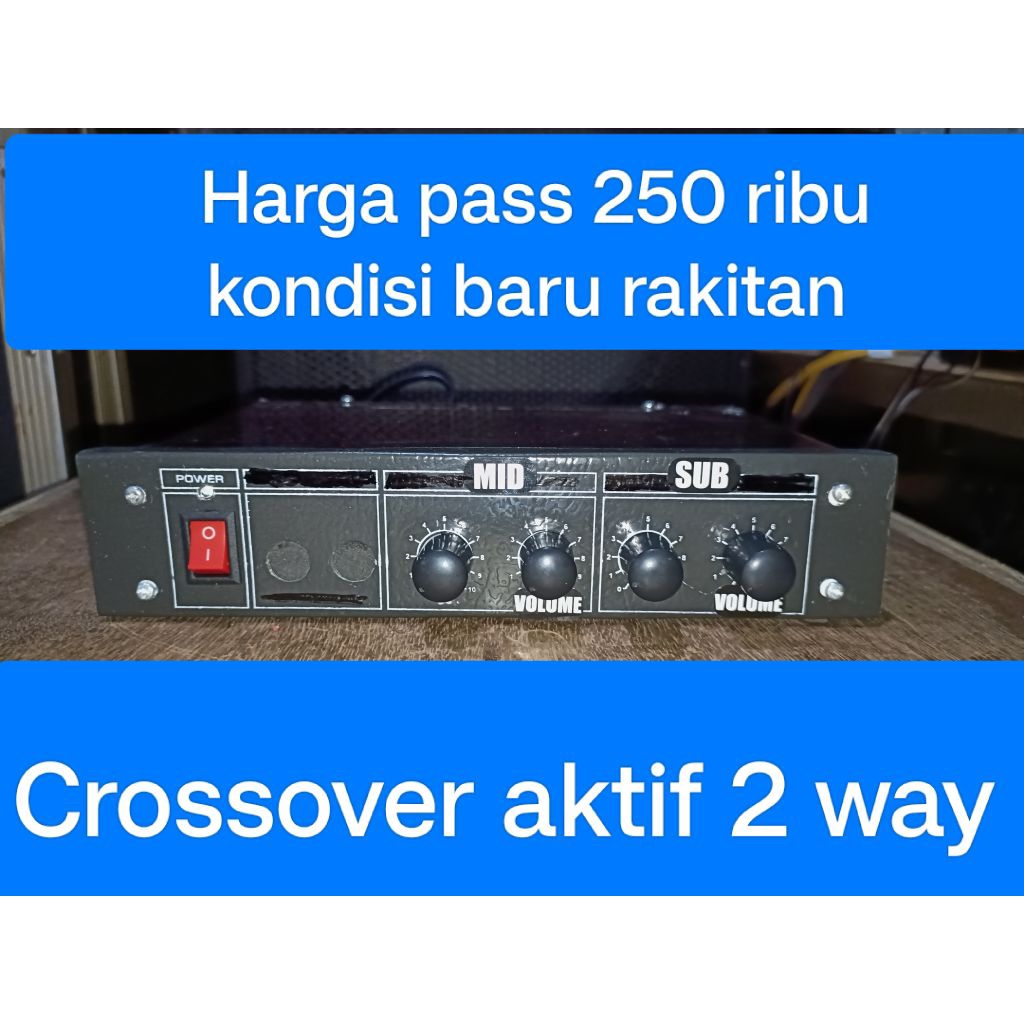crossover aktif 2 way rakitan