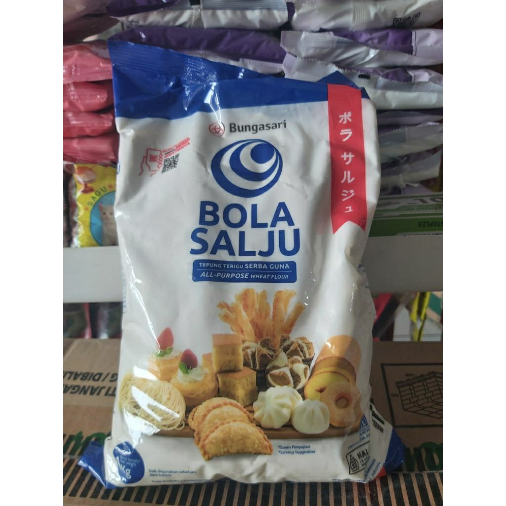 

tepung terigu serbaguna bungasaru bola salju 1kg Termurah!!