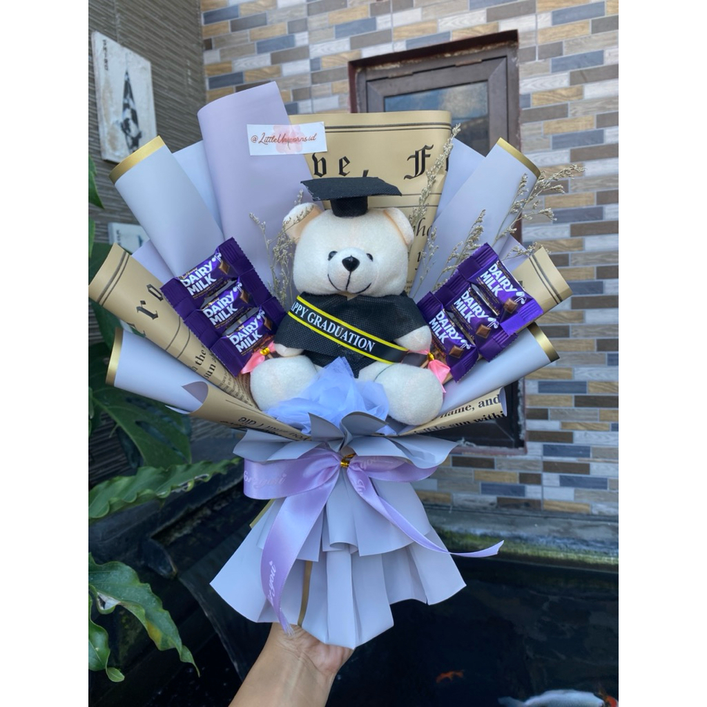 

Buket boneka graduation + coklat buket wisuda