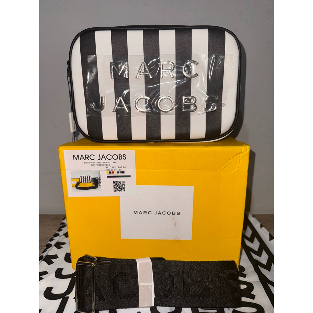 Tas MJ Camera Bag Black Stripe