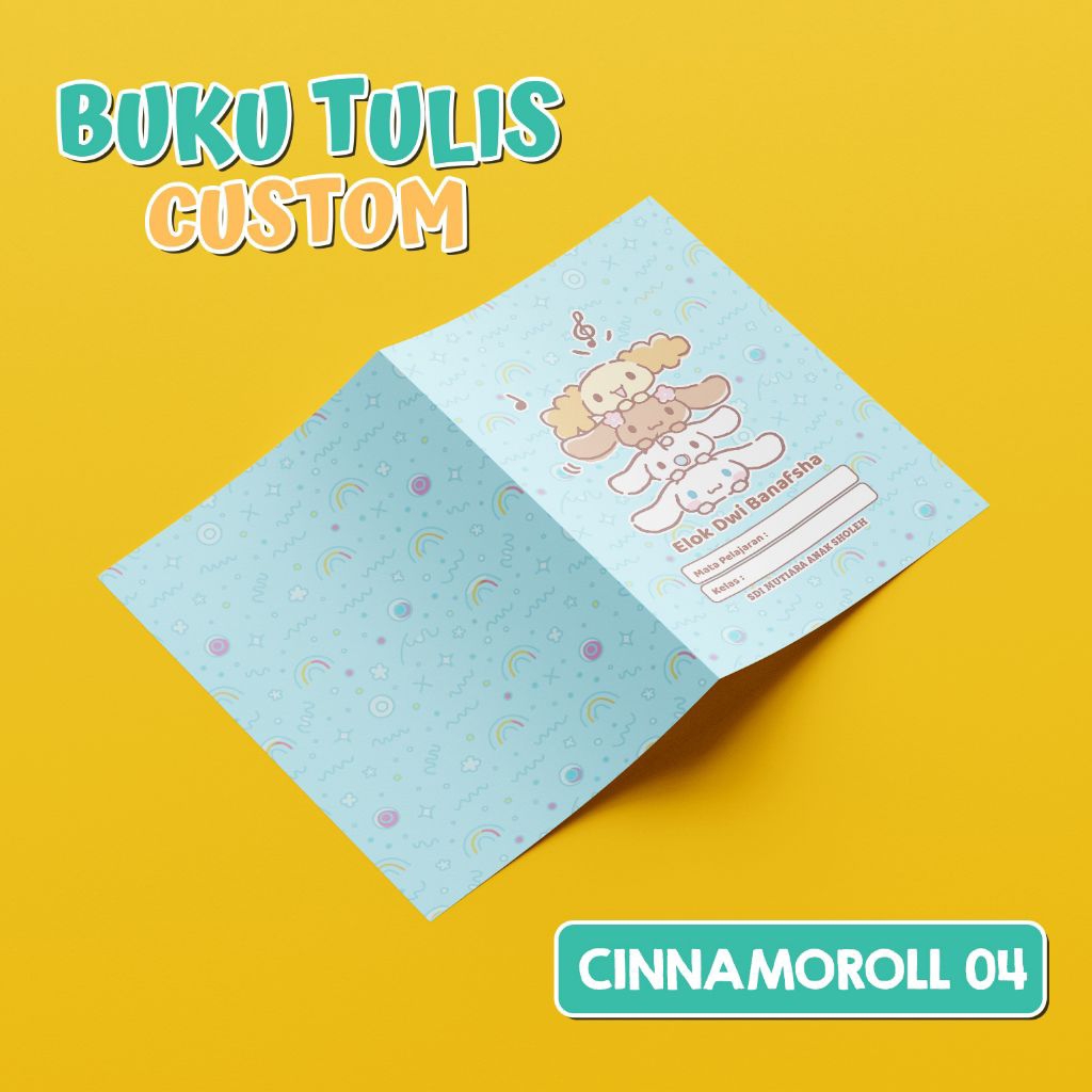 

Buku Tulis isi 30 Custome nama sendiri / Desain sendiri