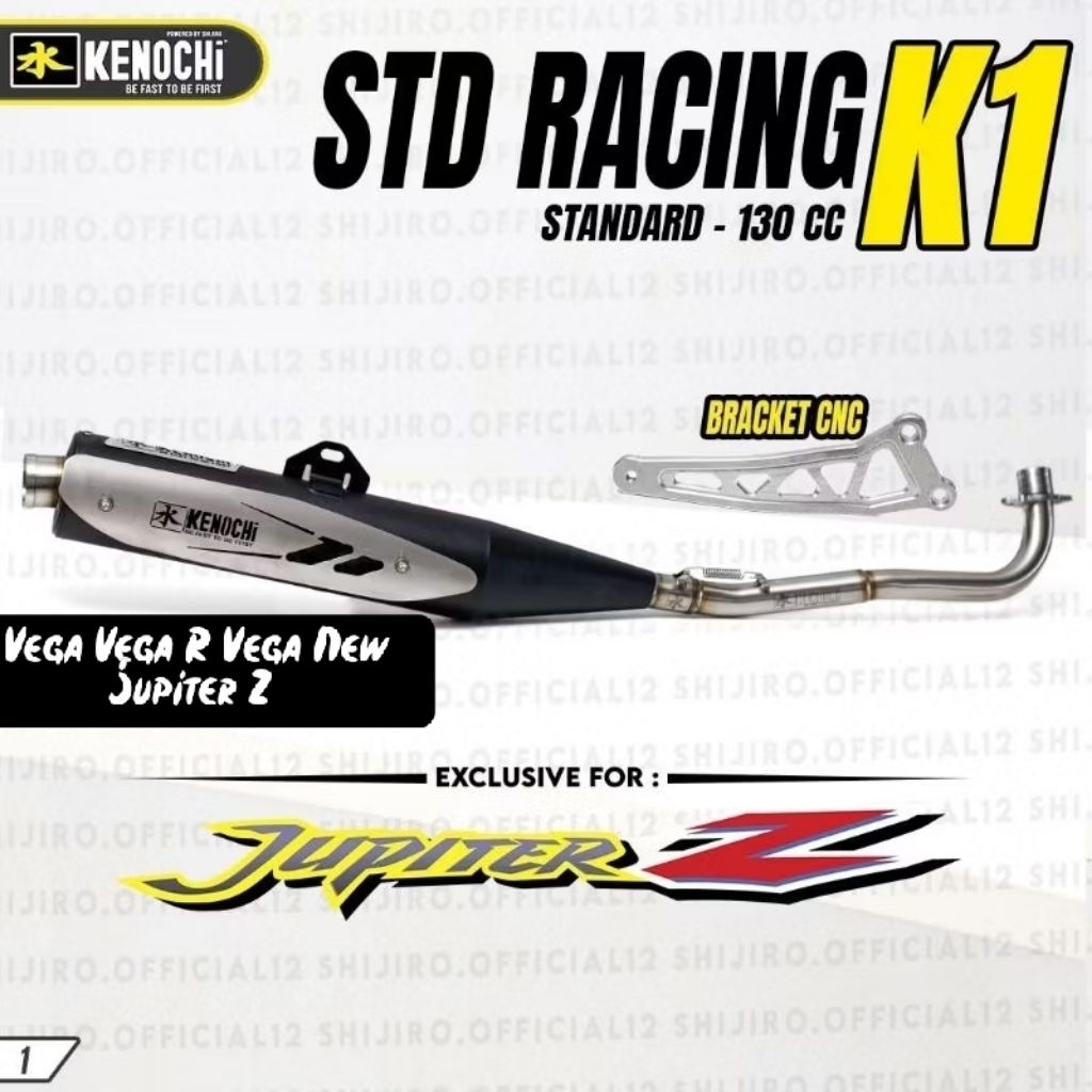 KNALPOT STANDAR RACING KENOCHI FOR YAMAHA JUPITER Z OLD VEGA VEGA R NEW CRYPTON