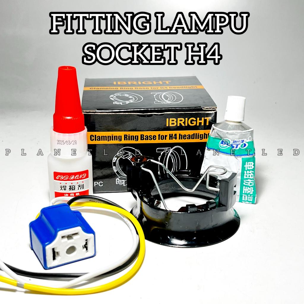 IBRIGHT FITTING Lampu Socket H4
