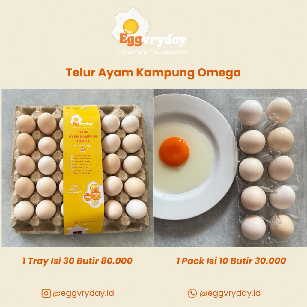 

Telur Ayam Kampung Omega