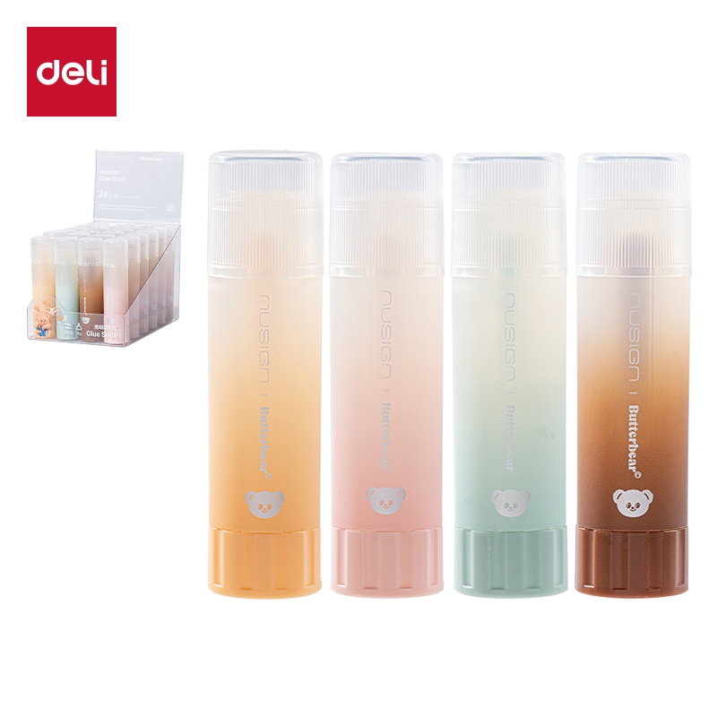

Deli x Butterbear Transparent Glue Stick / Lem Kertas Batang Transparan 8gr Merekat Sempurna NS145-B