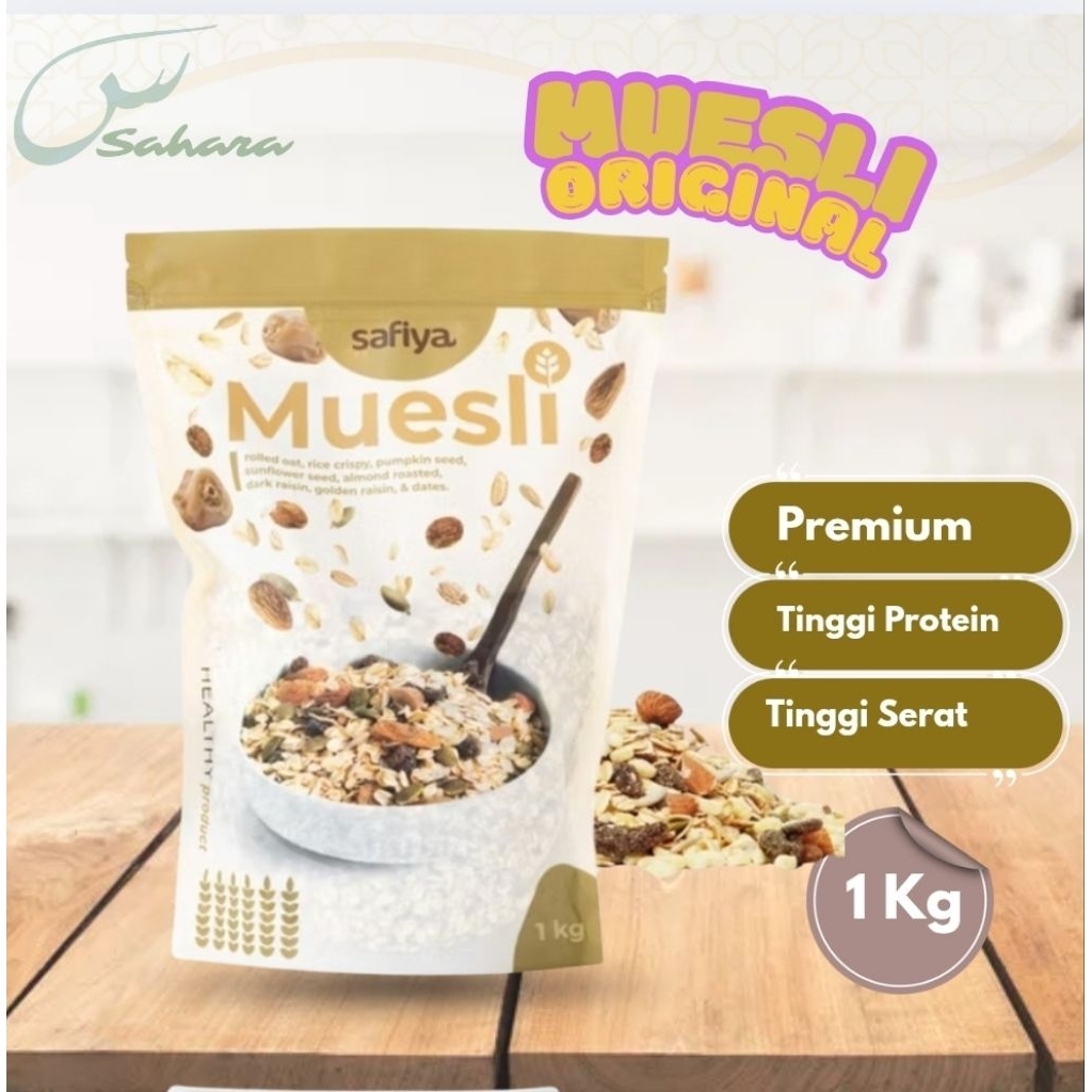 

Muesli Original Safiya 1 Kg Fruit & Seed Oatmeal