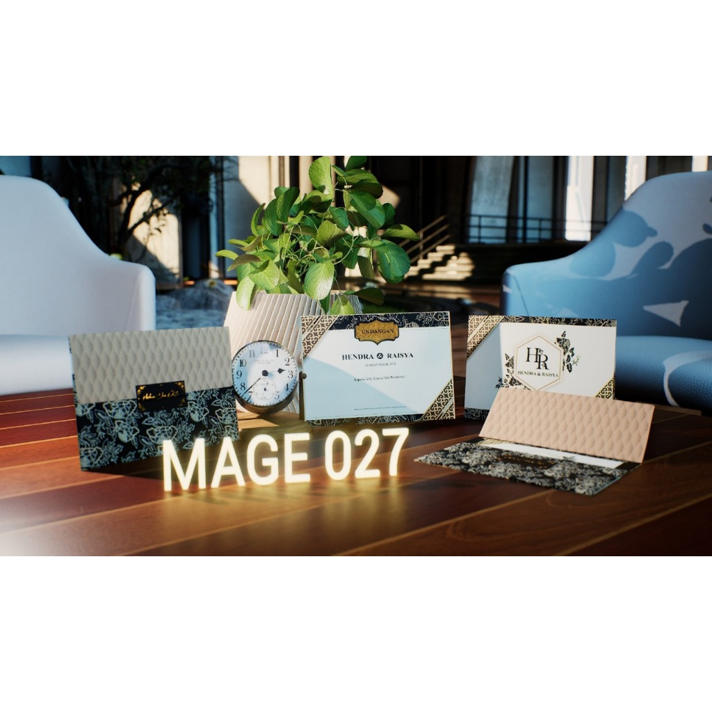 MAGE 28 (Amplop + Isi) Blangko Undangan | Undangan Murah