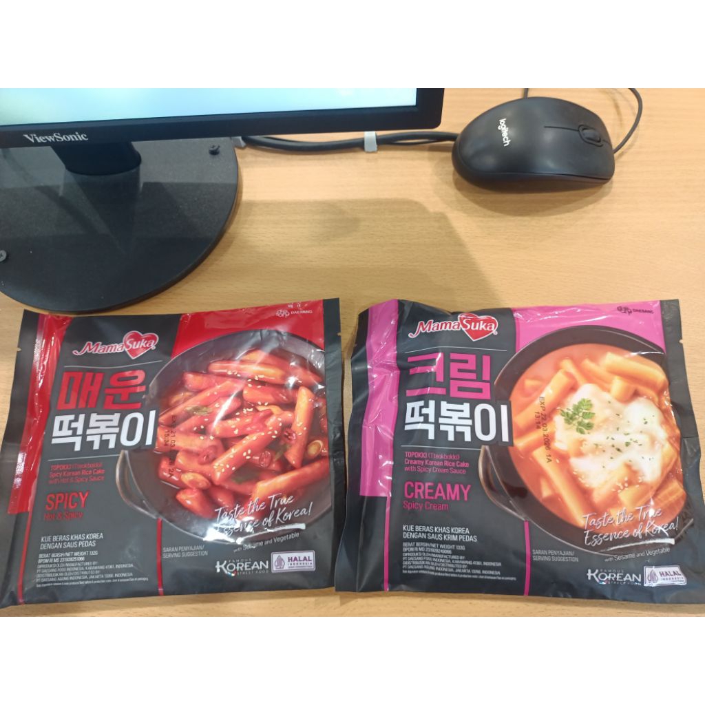 

Topokki spicy korean rice cake with hot & spicy sauce