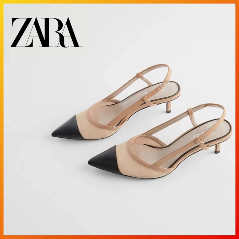 Zara2025 Summer New Sandals Women's Pointed High Heels