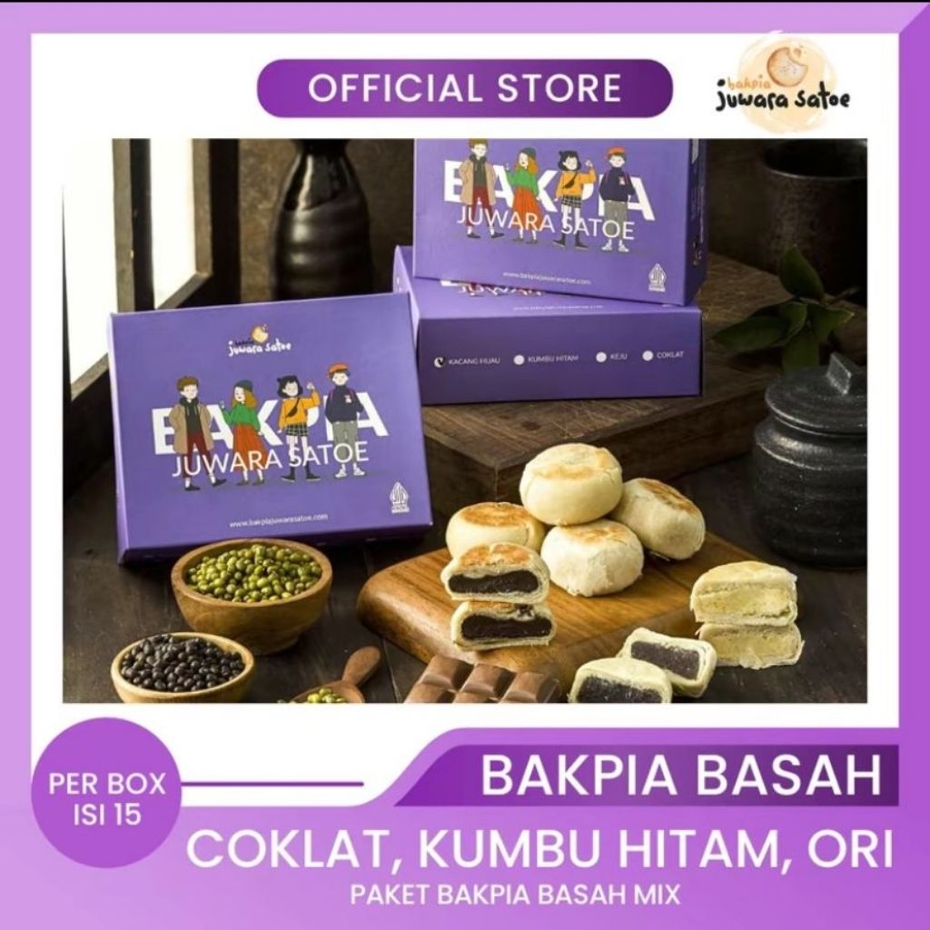 

BAKPIA BASAH JUWARA SATOE -KHAS JOGJA